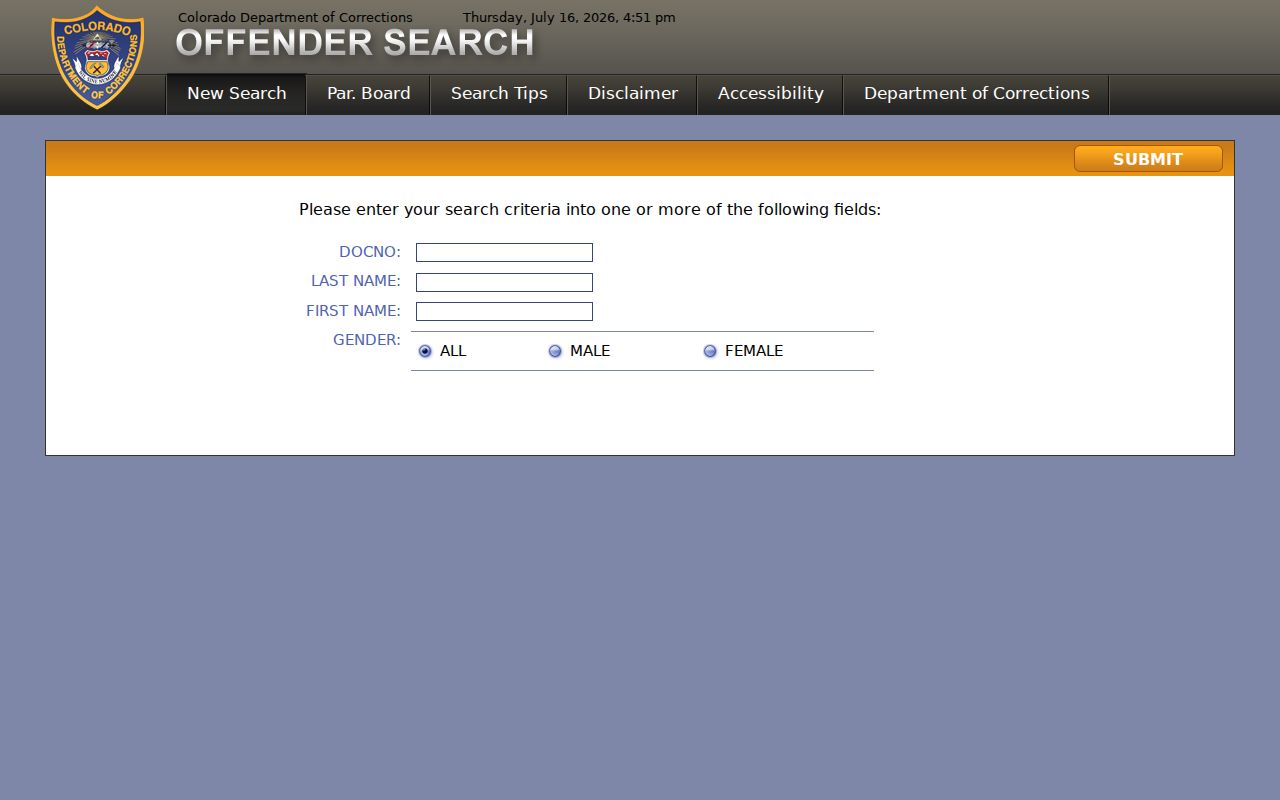 Mesa County criminal history Colorado offender search